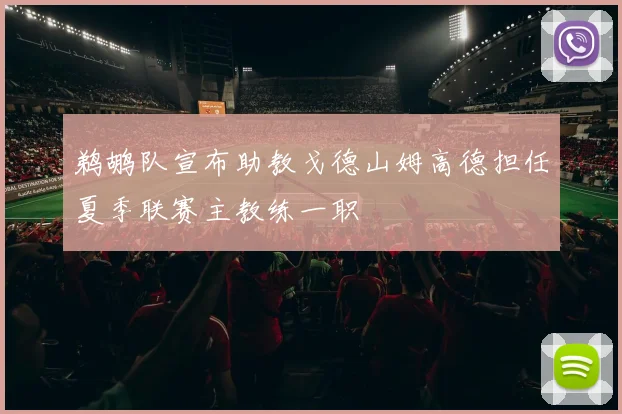 鹈鹕队宣布助教戈德山姆高德担任夏季联赛主教练一职